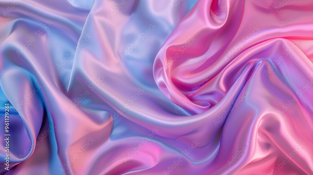 Obraz premium Abstract Satin Drape with Iridescent Colors