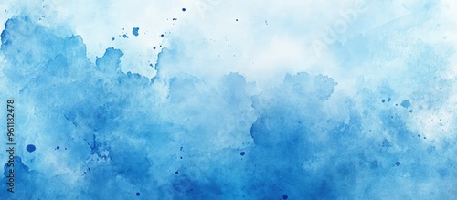 A Serene Watercolor Blue Background to Enhance Creativity and Calmness