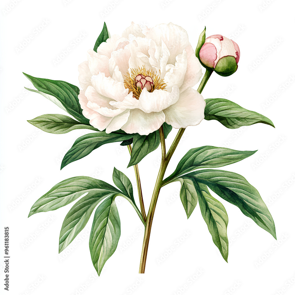 Obraz premium white rose isolated on white
