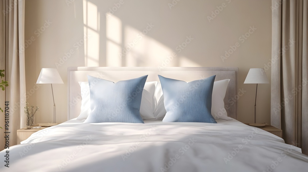 Serene and Cozy Bedroom with Elegant Decor and Inviting Ambiance Serene and Cozy Bedroom with Elegant Decor and Inviting Ambiance
