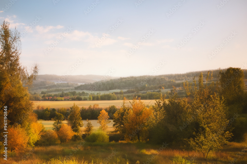 Fototapeta premium Cozy Landscape Background