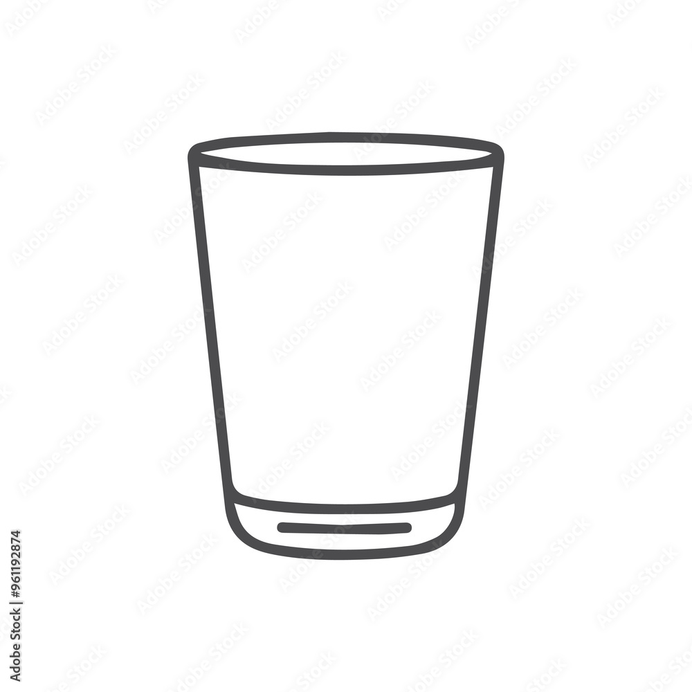 Glass cup water drink icon color and outline white background soft design. Glass cup water drink icon color and outline white background soft design.