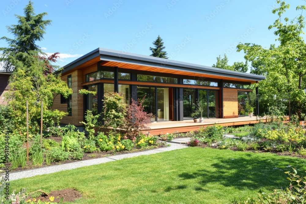 New Sustainable Single-Family Home with a Garden , ai New Sustainable Single-Family Home with a Garden , ai