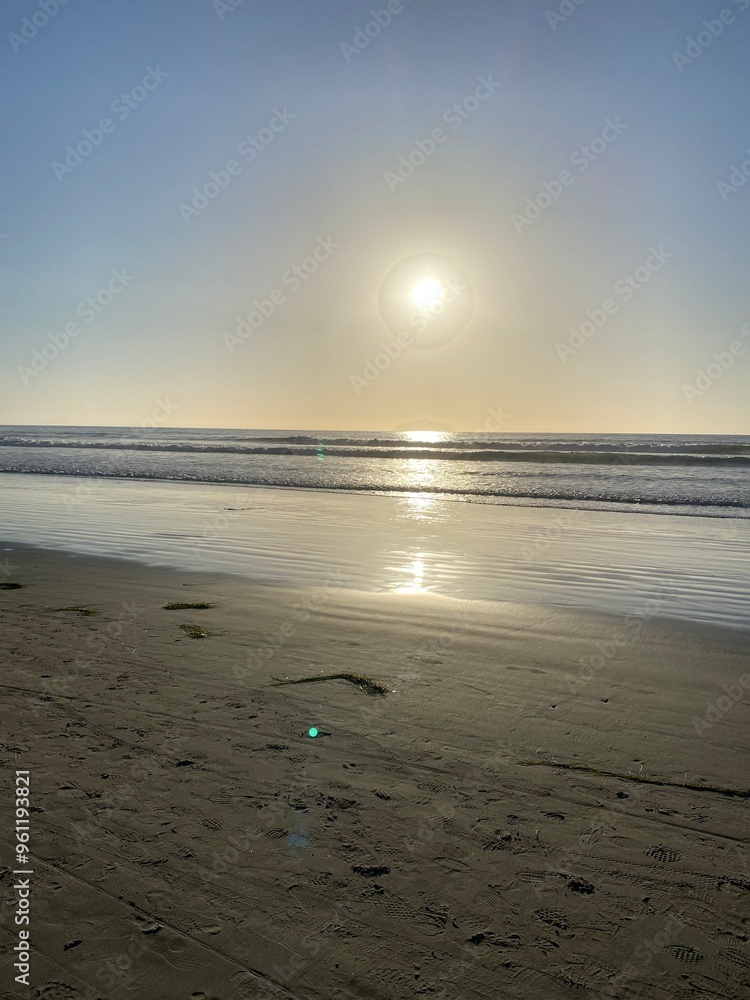 sunset on the beach