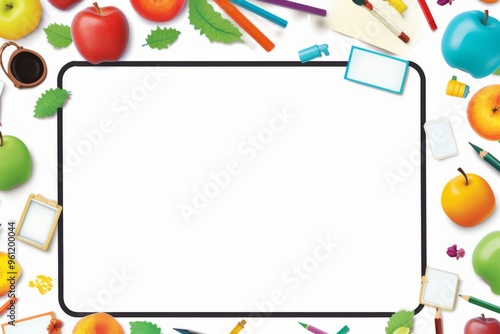 School Theme borderline Background