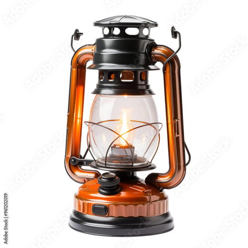 Vintage oil lantern glowing, symbolizing warmth and nostalgia