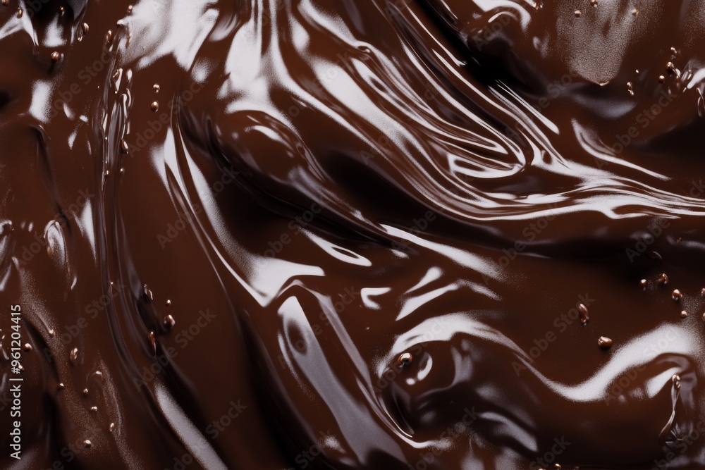 Rich, smooth melted liquid chocolate texture. Background for banner, backdrop or texture Rich, smooth melted liquid chocolate texture. Background for banner, backdrop or texture