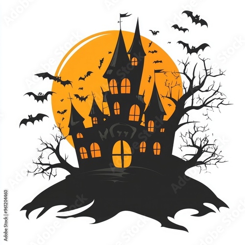 Halloween Background image, Spooky Design, Haunted Halloween, Halloween Aesthetic, CreepyVibes, SpookySeason, HalloweenGraphics, ScaryBackground, WitchyVibes, TrickOrTreat, GhostlyDesign, photo