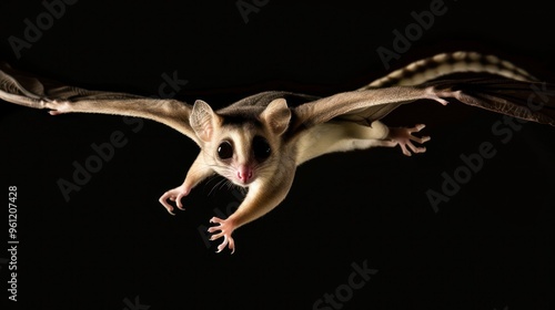 Sugar Glider in Flight photo