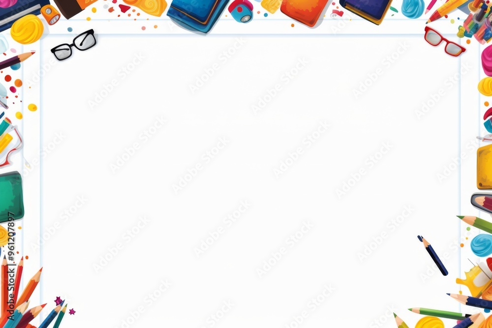 Obraz premium School Theme borderline Background