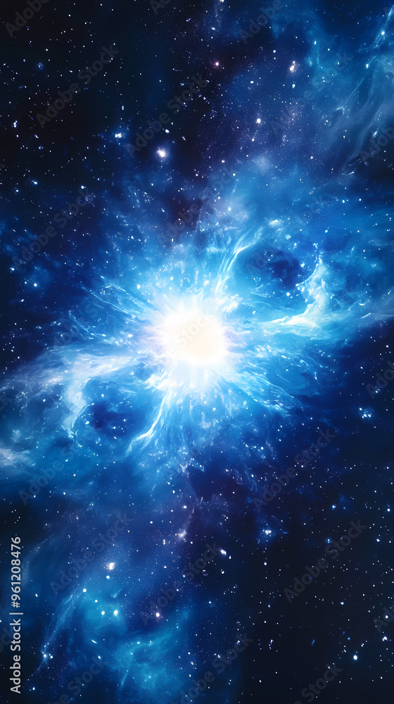 Spectacular scene of a supernova explosion Spectacular scene of a supernova explosion