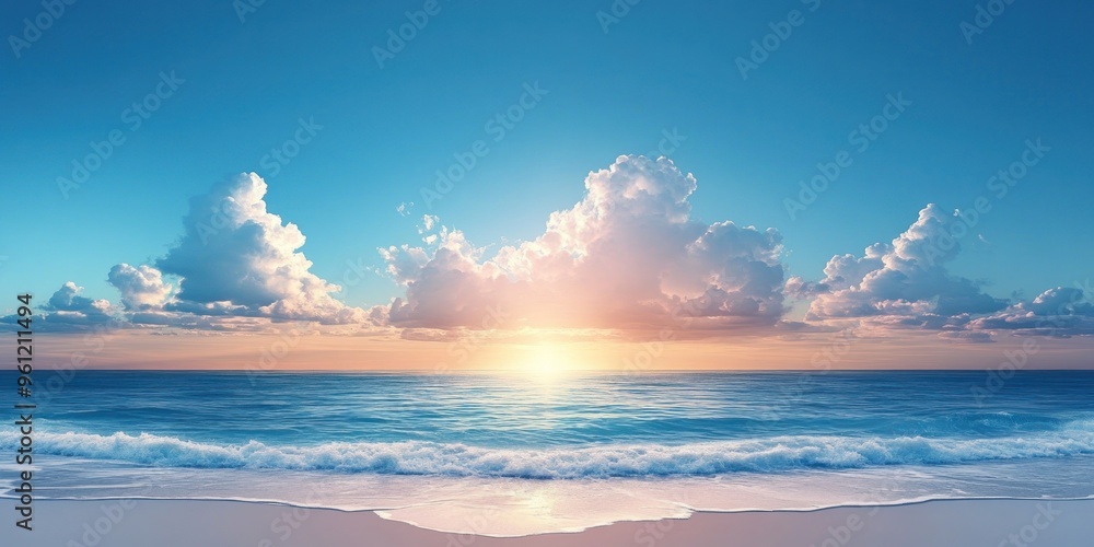 Sky Blue,Cloud Background,Horizon Spring Clear Sky in Morning by the beach,Vector beautiful landscape nature sunrise in Summer,Backdrop panoramic banner white clouds over blue ocean,Sunset landscape Sky Blue,Cloud Background,Horizon Spring Clear Sky in Morning by the beach,Vector beautiful landscape nature sunrise in Summer,Backdrop panoramic banner white clouds over blue ocean,Sunset landscape