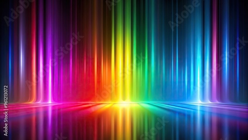 Abstract holiday background with macro neon vivid holographic rainbow colors gradient