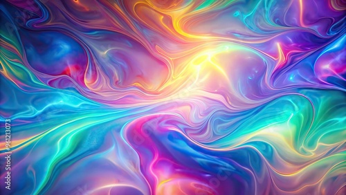 Abstract holographic background featuring forced perspective