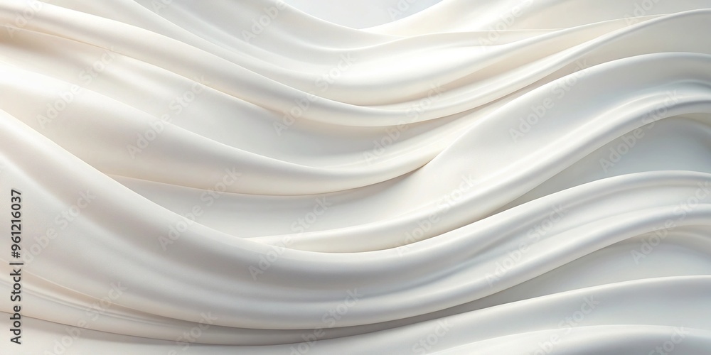 Abstract macro white cloth background with soft waves Abstract macro white cloth background with soft waves