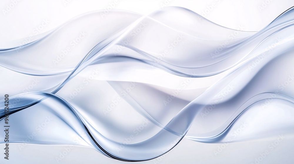 Abstract Blue and White Fluid Wave Background. Abstract Blue and White Fluid Wave Background.