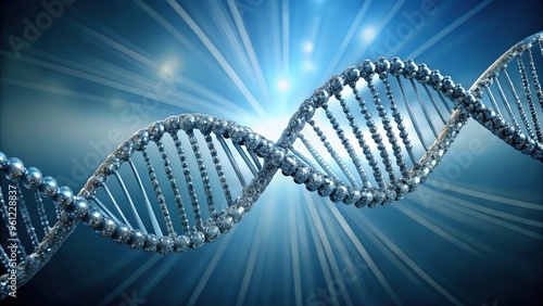 Abstract representation of a DNA double helix