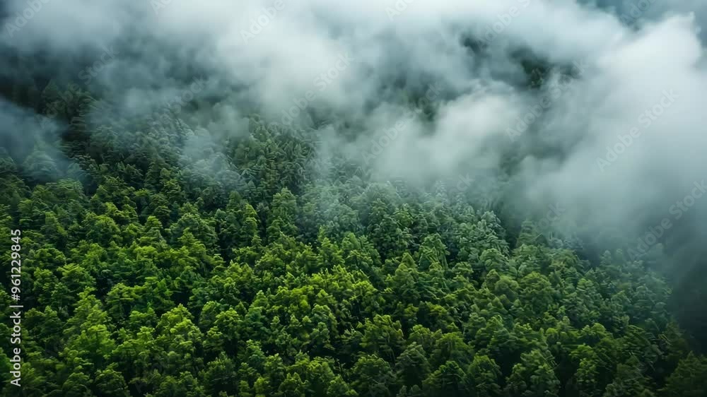 Aerial view of a dense green forest covered in mist, creating a serene and mystical atmosphere with layers of trees and fog.
Aerial view of a dense green forest covered in mist, creating a serene and mystical atmosphere with layers of trees and fog.