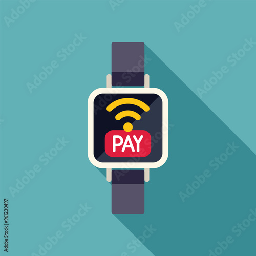 Smart watch with nfc technology allowing the user to make payments directly with the device