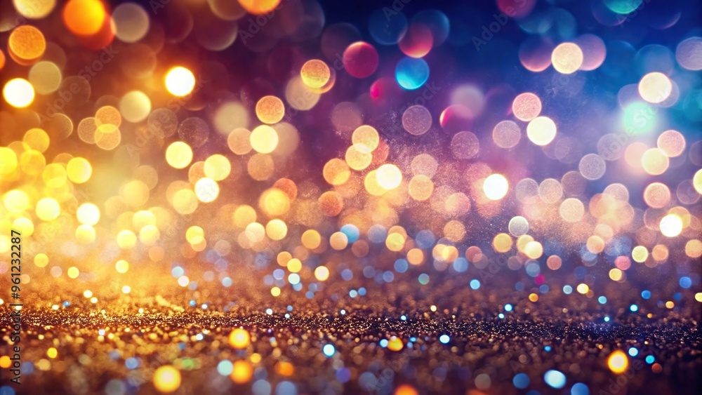 Abstract sparkling bokeh lights on a gradient background Abstract sparkling bokeh lights on a gradient background