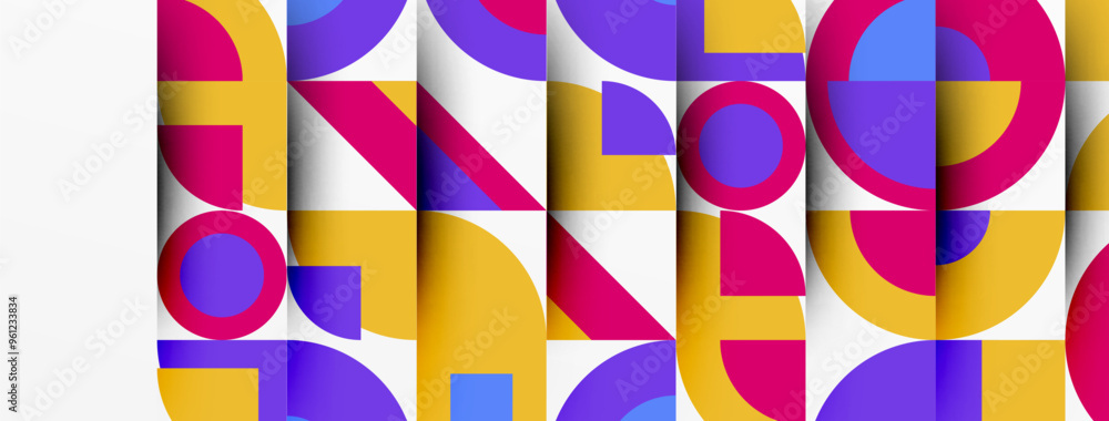 Geometric design abstract background - circles squares Geometric design abstract background - circles squares