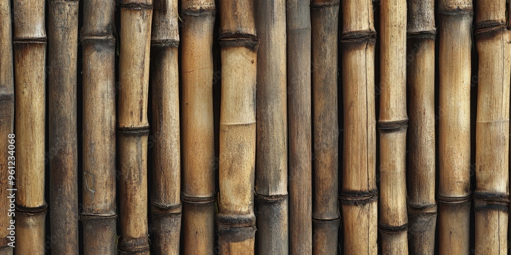 Natural Bamboo Texture Ideal for Background and Decorative Design Elements. Bamboo Fence Natural Bamboo Texture Ideal for Background and Decorative Design Elements. Bamboo Fence