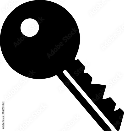 1 plain shape black key photo