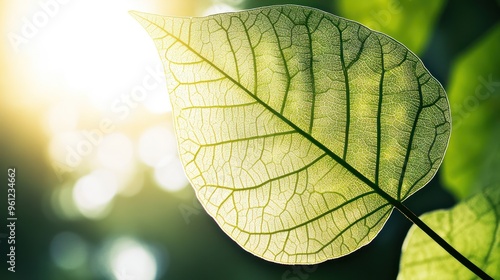 Sunlight Through Leaf Veins