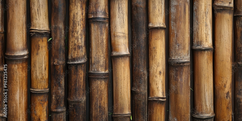 Natural Bamboo Texture Ideal for Background and Decorative Design Elements. Bamboo Fence Natural Bamboo Texture Ideal for Background and Decorative Design Elements. Bamboo Fence