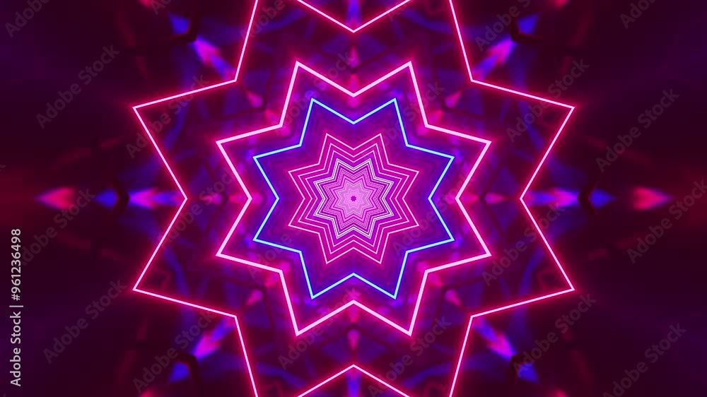Abstract Neon Tunnel vj Background Abstract Neon Tunnel vj Background
