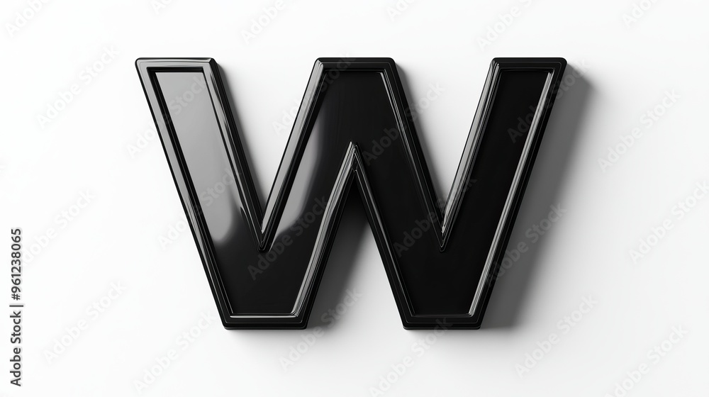 Volumetric form of the letter Volumetric form of the letter