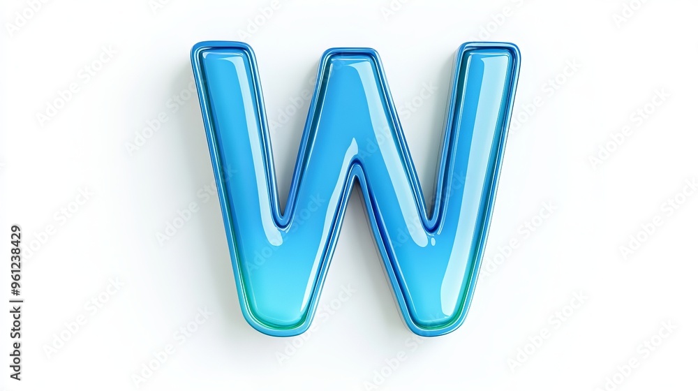 Volumetric form of the letter Volumetric form of the letter