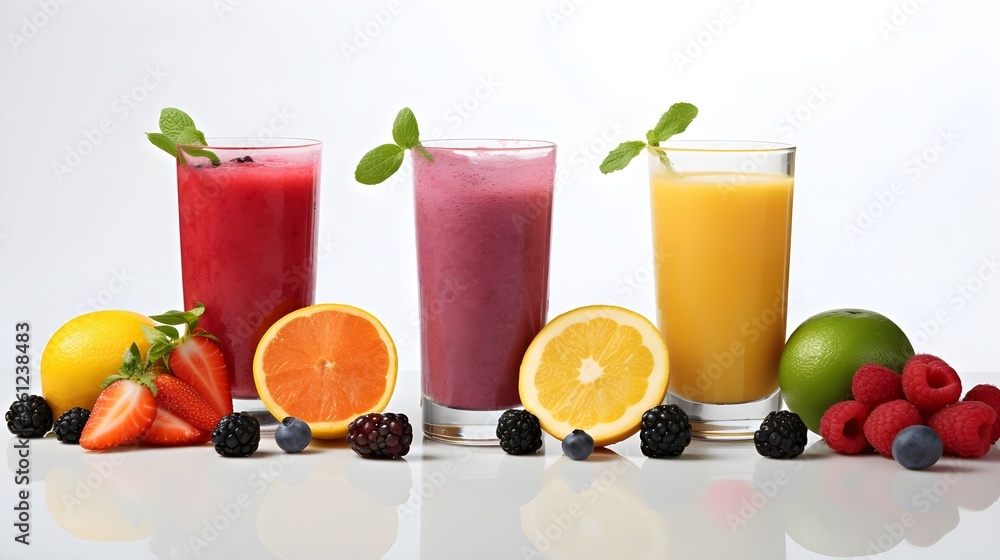 Fototapeta premium Juice in a beautiful glass.