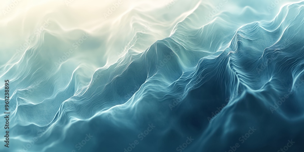Abstract background forming an organic shape with flowing waves, evoking a sense of tranquility and movement Abstract background forming an organic shape with flowing waves, evoking a sense of tranquility and movement