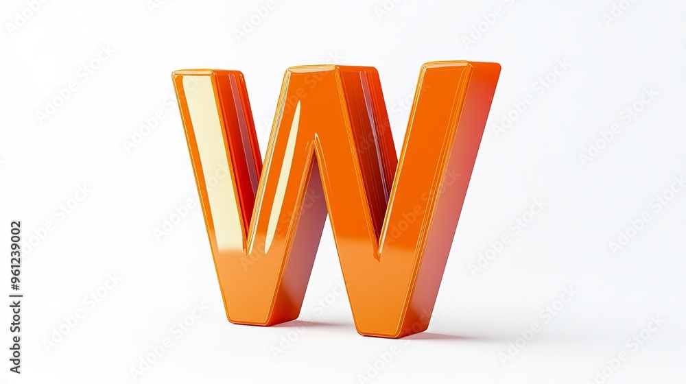 Volumetric form of the letter Volumetric form of the letter