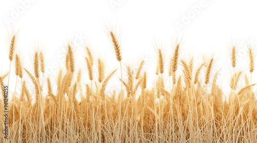 Golden wheat field ready for harvest, symbolizing agriculture and nature