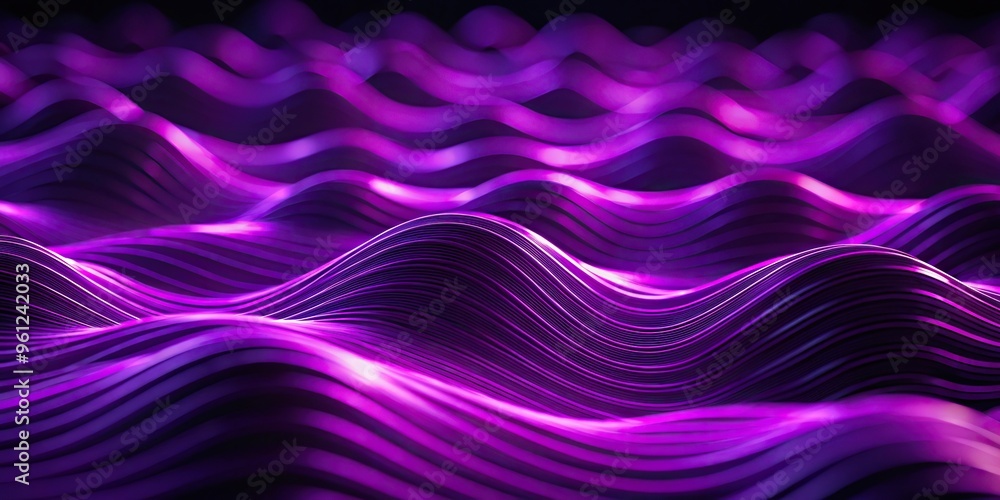 Abstract wavelike background with depth of field Abstract wavelike background with depth of field