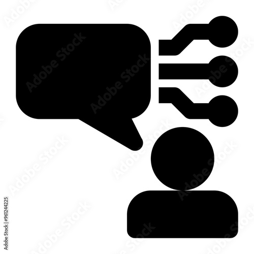 computational linguistics, nlp, natural language, processing, language processing, data science solid or glyph icon