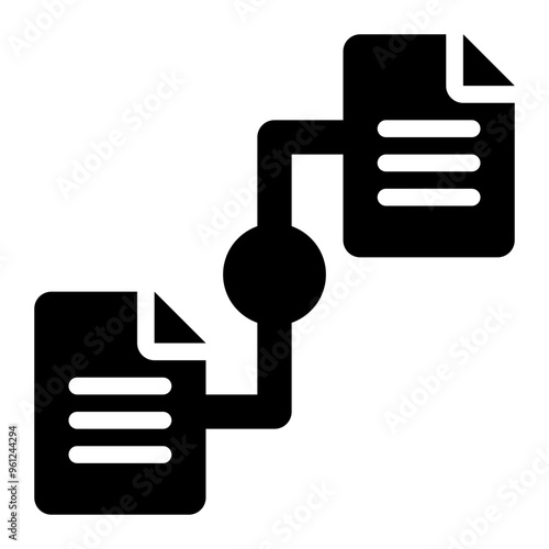correlation, data correlation, data, data science, correspondence, relationship solid or glyph icon