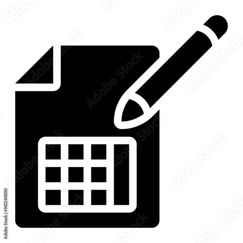 imputation, filling, dataset, writing, data, input solid or glyph icon