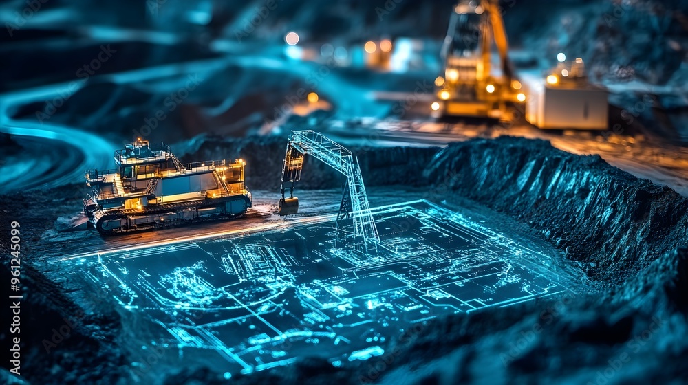 Holographic visualization showcasing the of IoT sensors and smart ...