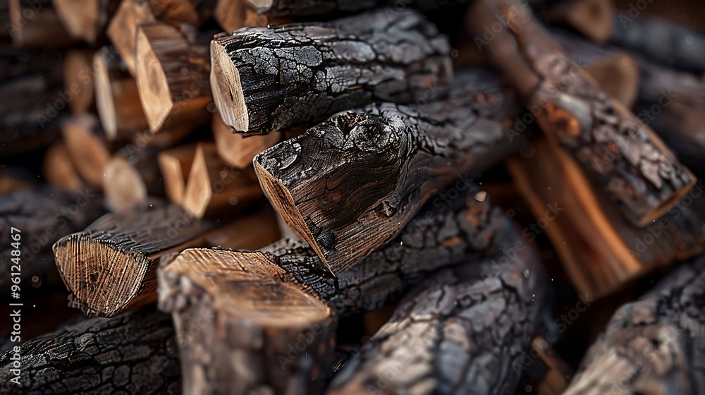 Firewood in a pile. Firewood background Firewood in a pile. Firewood background