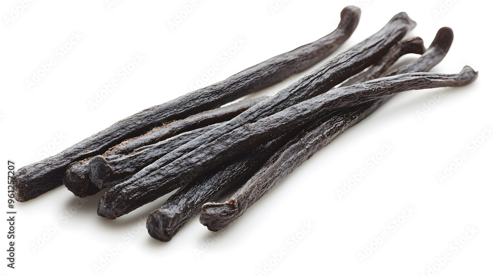 Vanilla sticks, isolated on white background Vanilla sticks, isolated on white background