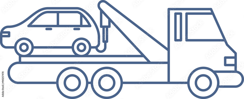 Towing Line Icon Towing Line Icon