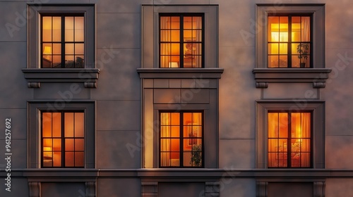 Facade of an apartment buil...