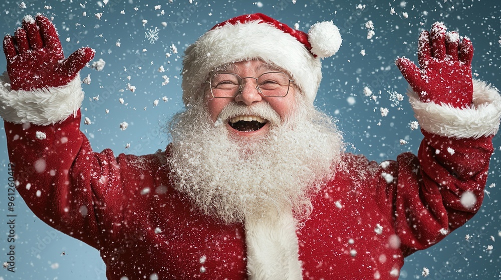 Santa Claus in the snow (fictional person) Santa Claus in the snow (fictional person)