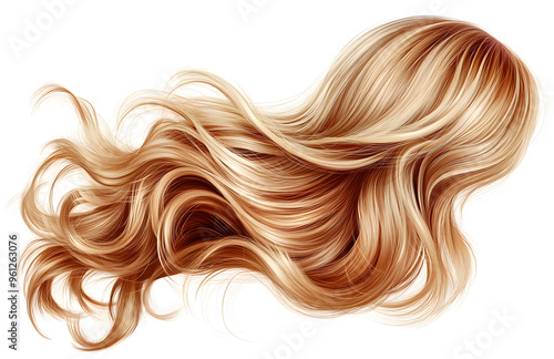 Stunning Profile Portrait with Flowing Blonde Hair