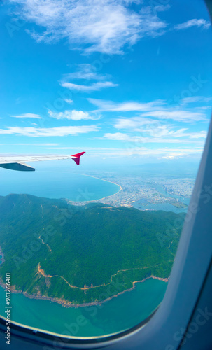 view from airplane window