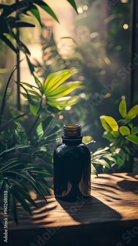 Oil treatment to a clients hair in a salon. Jamaican black castor oil. JBCO