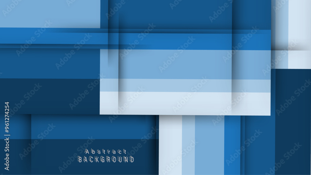 Obraz premium Modern abstract background featuring shades of blue, geometric shapes, and soft lines for creative projects and designs